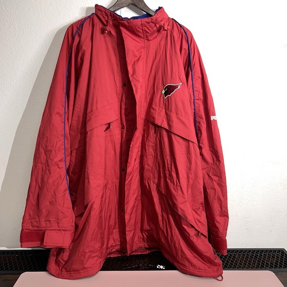 NFL Other - VINTAGE Y2K Puma Arizona Cardinals Zip Up Windbreaker Jacket Size‎ 3XL NFL Red